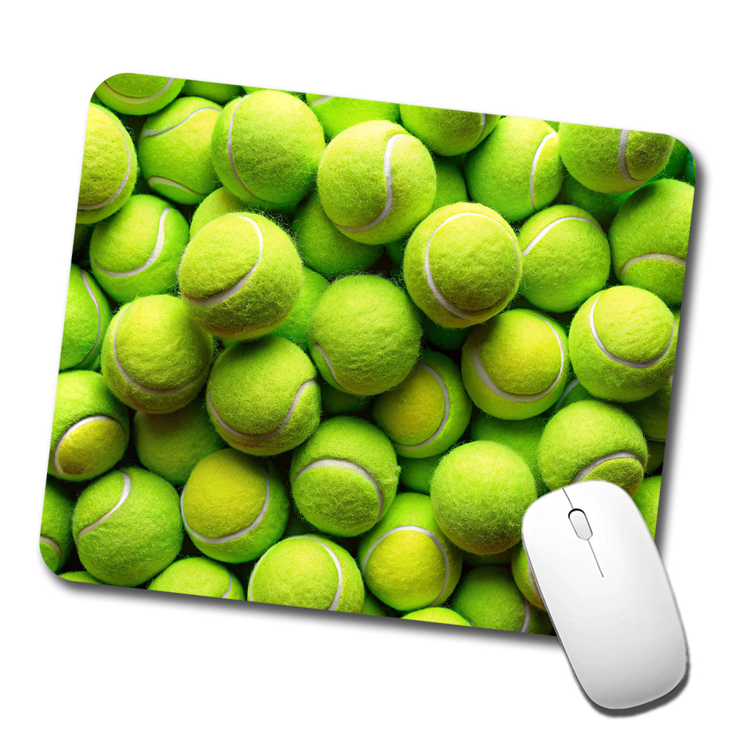 Lots Of Tennis Balls Low Profile Mouse Pad Mat