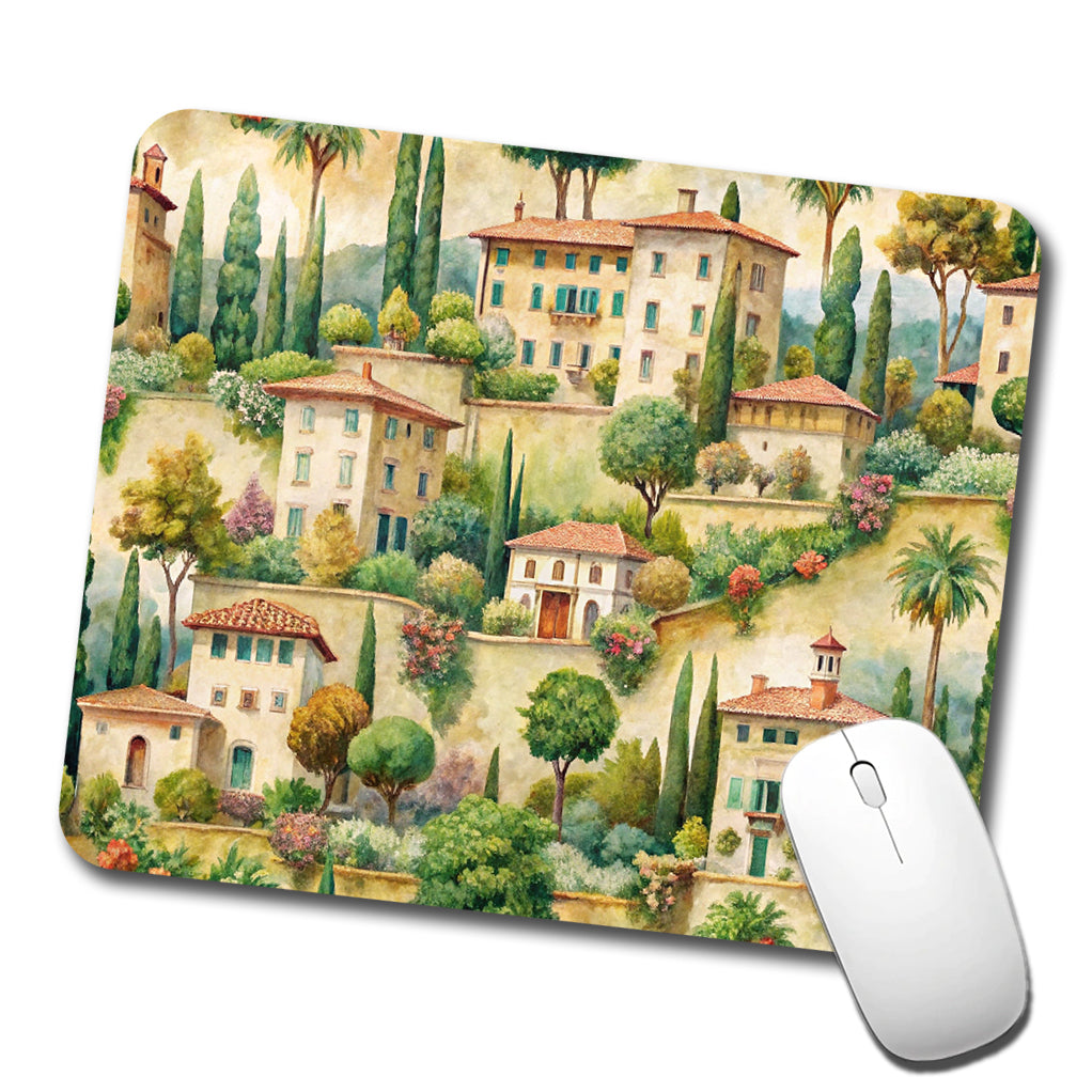 Italian Villa Town Italy Low Profile Mouse Pad Mat