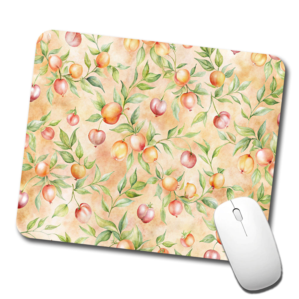 Peaches Beautiful Background Low Profile Mouse Pad Mat