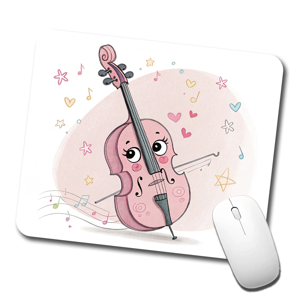 Kawaii Cello Music Low Profile Mouse Pad Mat