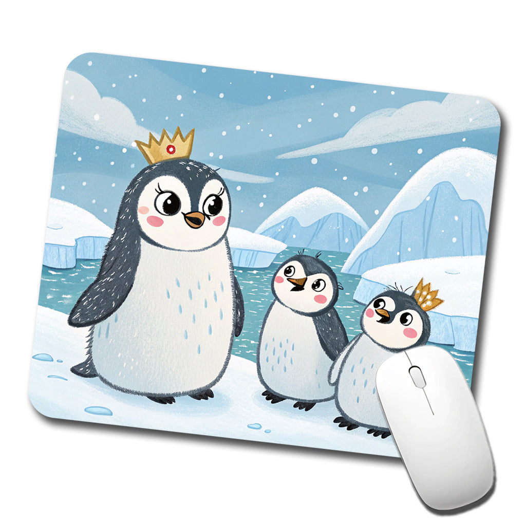 Kawaii Emperor Penguins Low Profile Mouse Pad Mat