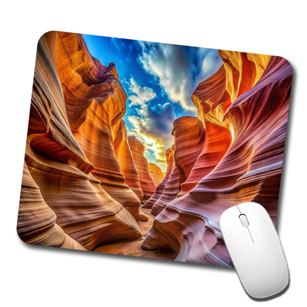 Antelope Slot Canyon Utah Nevada Low Profile Mouse Pad Mat