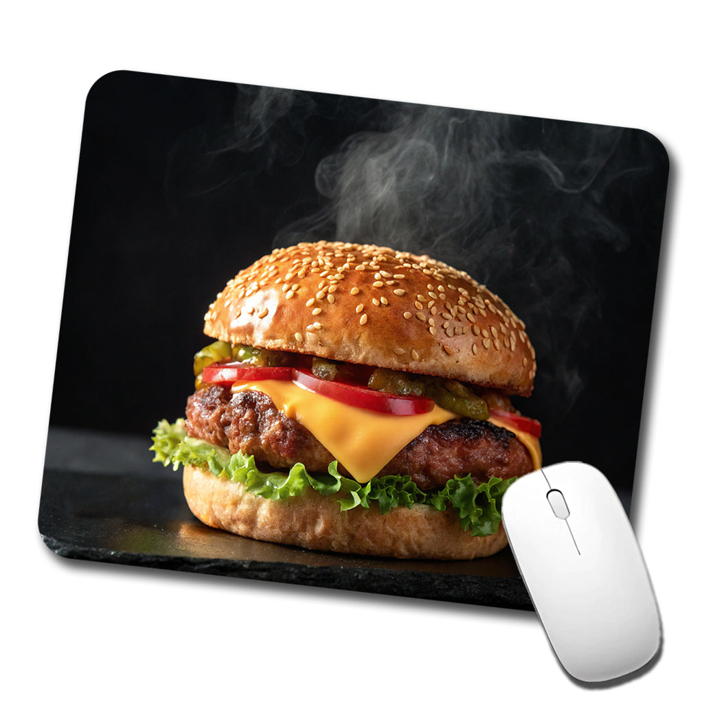 Cheeseburger with all the Toppings Low Profile Mouse Pad Mat