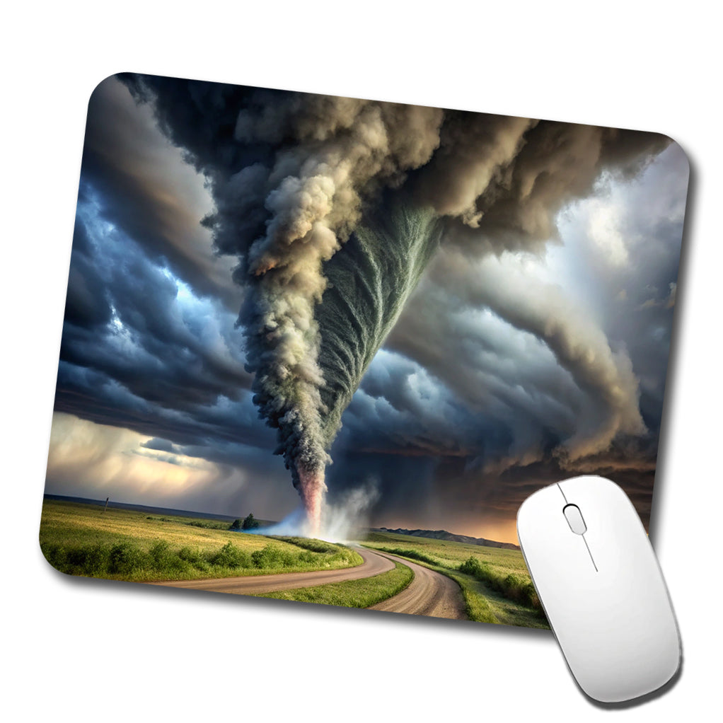 Dark and Scary Tornado Twister Low Profile Mouse Pad Mat