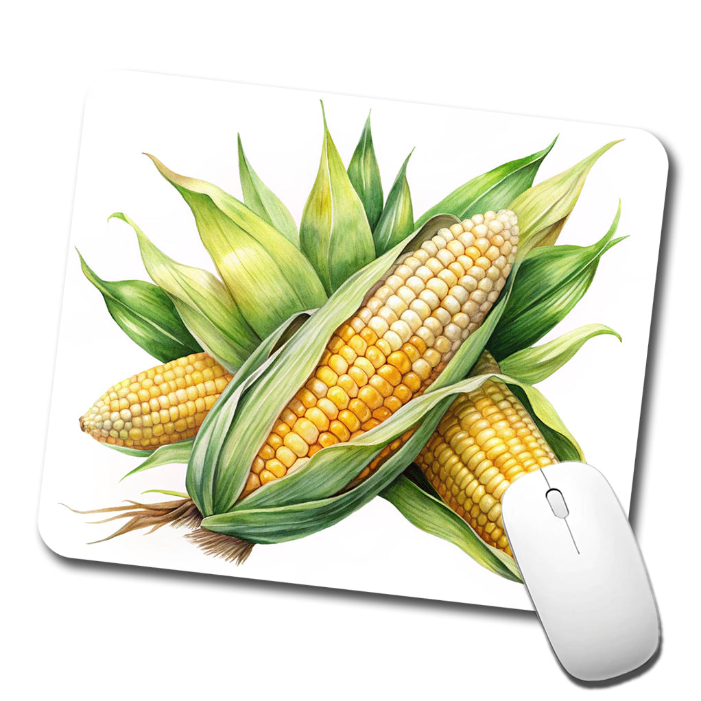 Ears of Corn Watercolor Low Profile Mouse Pad Mat
