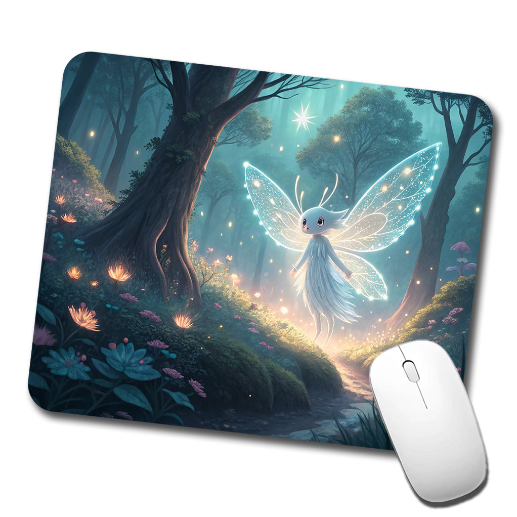 Forest Spirit Japanese Anime Style Fantasy Low Profile Mouse Pad Mat
