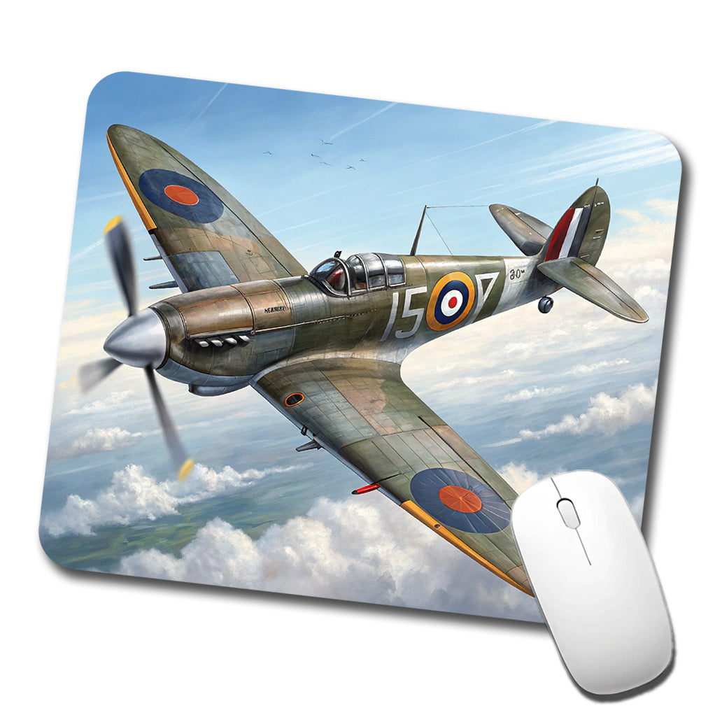 Hawker Hurricane WWII British Fighter Plane Low Profile Mouse Pad Mat