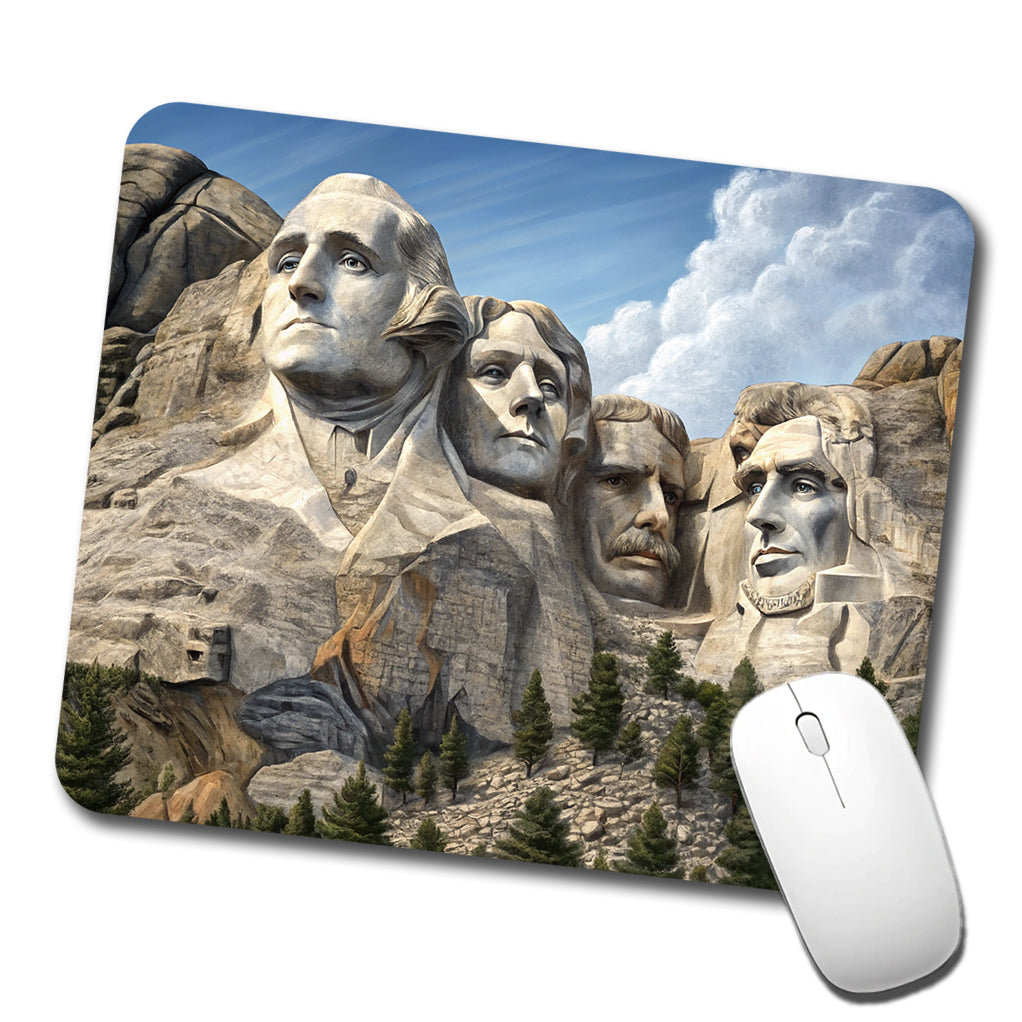 Mount Rushmore National Memorial Black Hills South Dakota Low Profile Mouse Pad Mat
