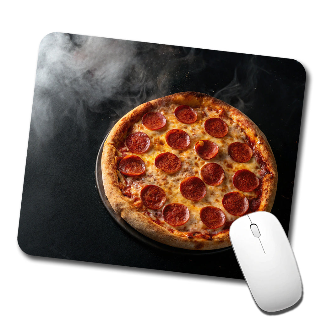 New York Style Pepperoni Pizza Low Profile Mouse Pad Mat