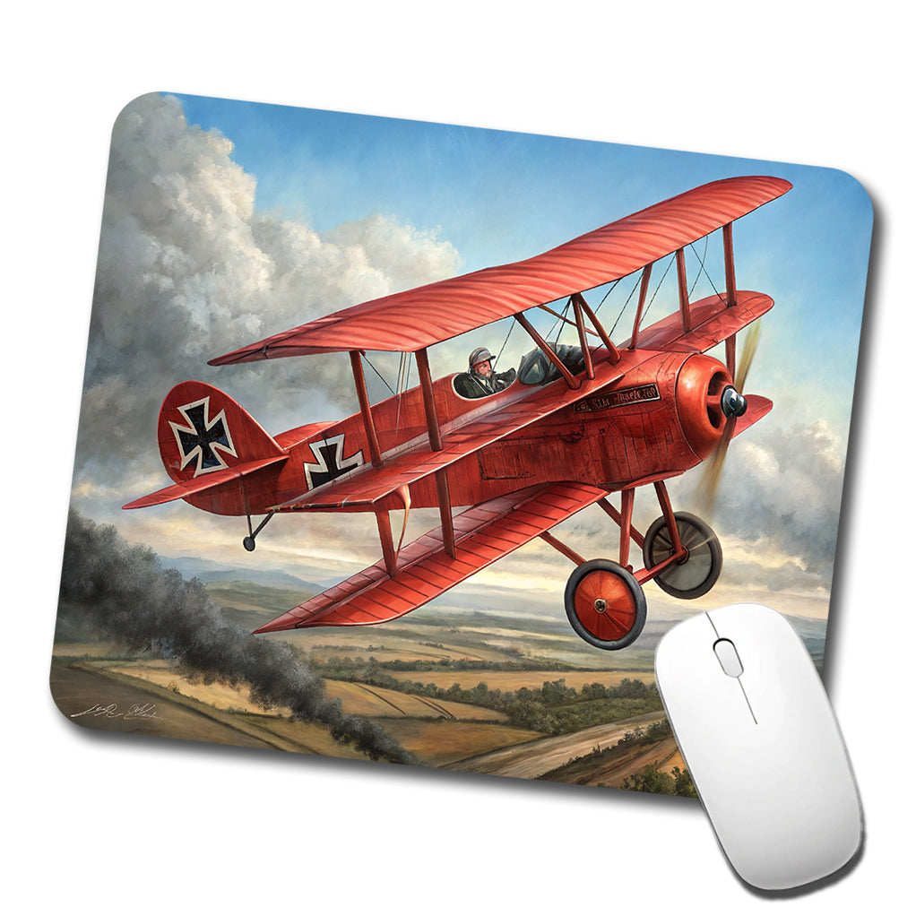 Red Baron's WWI Fokker Triplane Low Profile Mouse Pad Mat