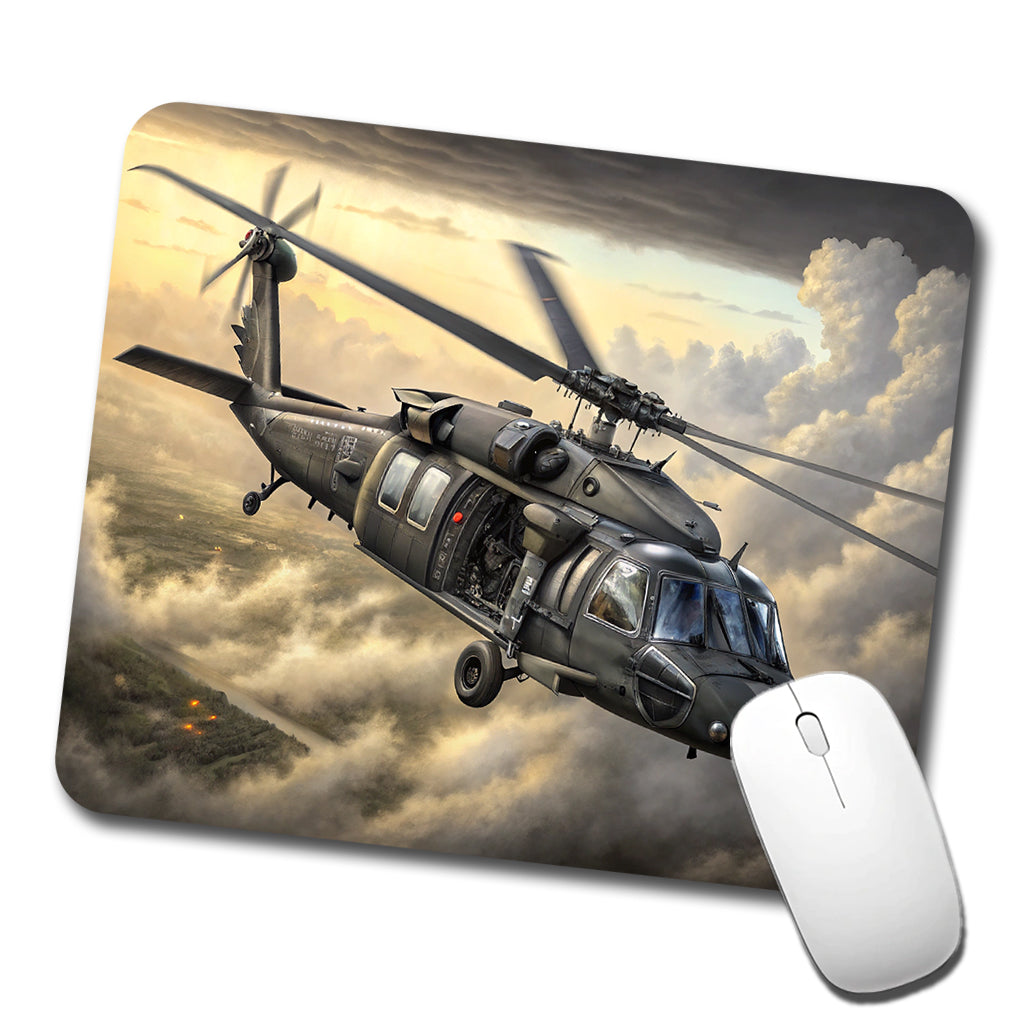 UH-60 Black Hawk US Helicopter Low Profile Mouse Pad Mat