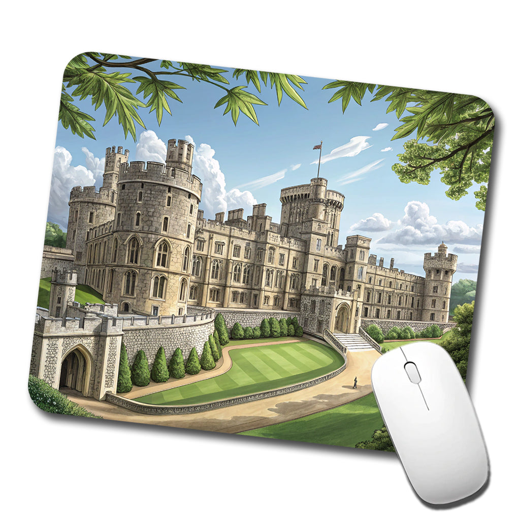 Windsor Castle England Great Britain Low Profile Mouse Pad Mat