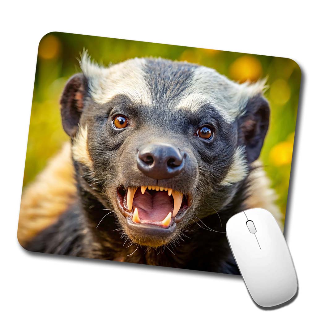 Angry Honey Badger Low Profile Mouse Pad Mat