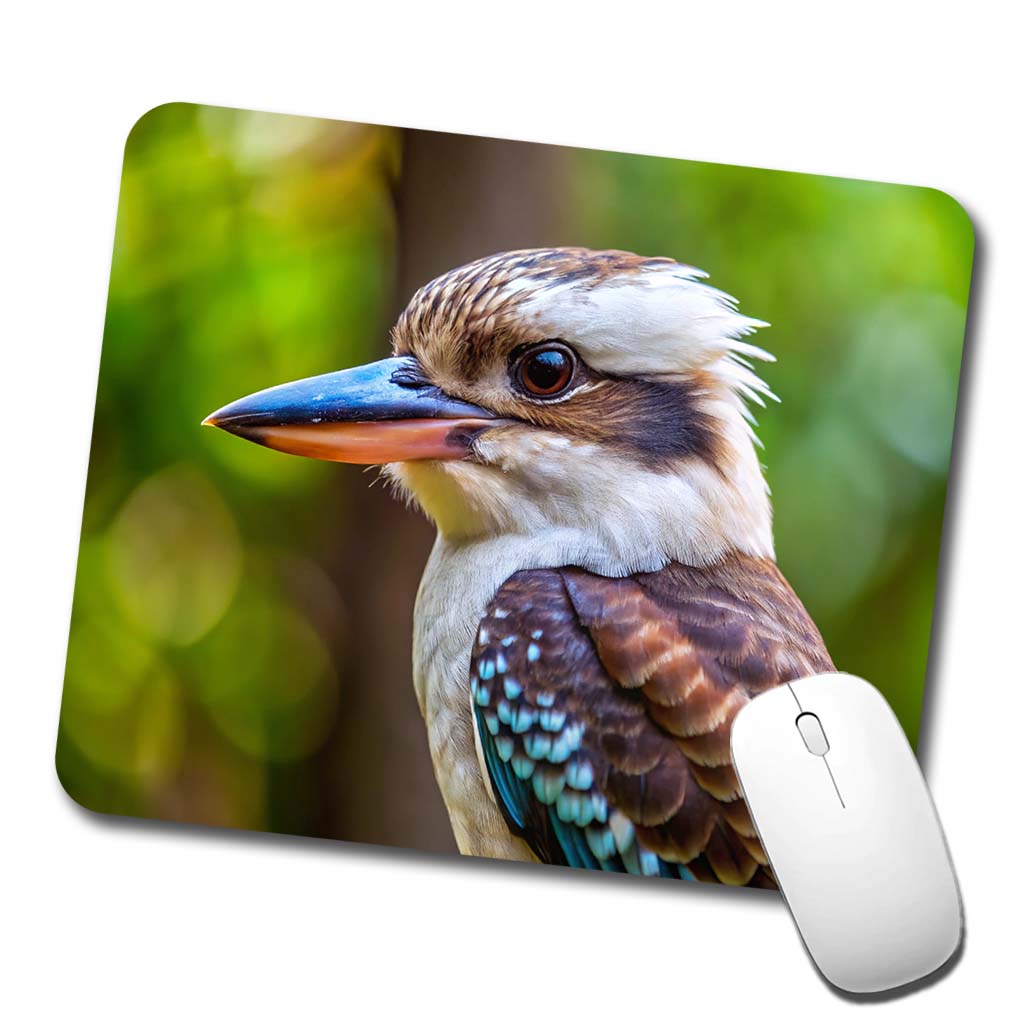 Australian Kookaburra Bird Low Profile Mouse Pad Mat