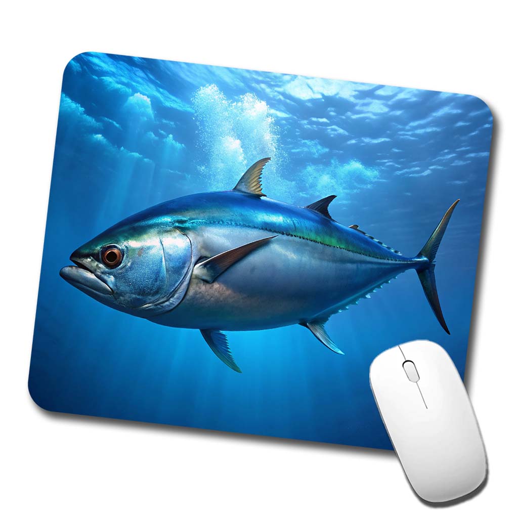 Bluefin Tuna Fish Low Profile Mouse Pad Mat