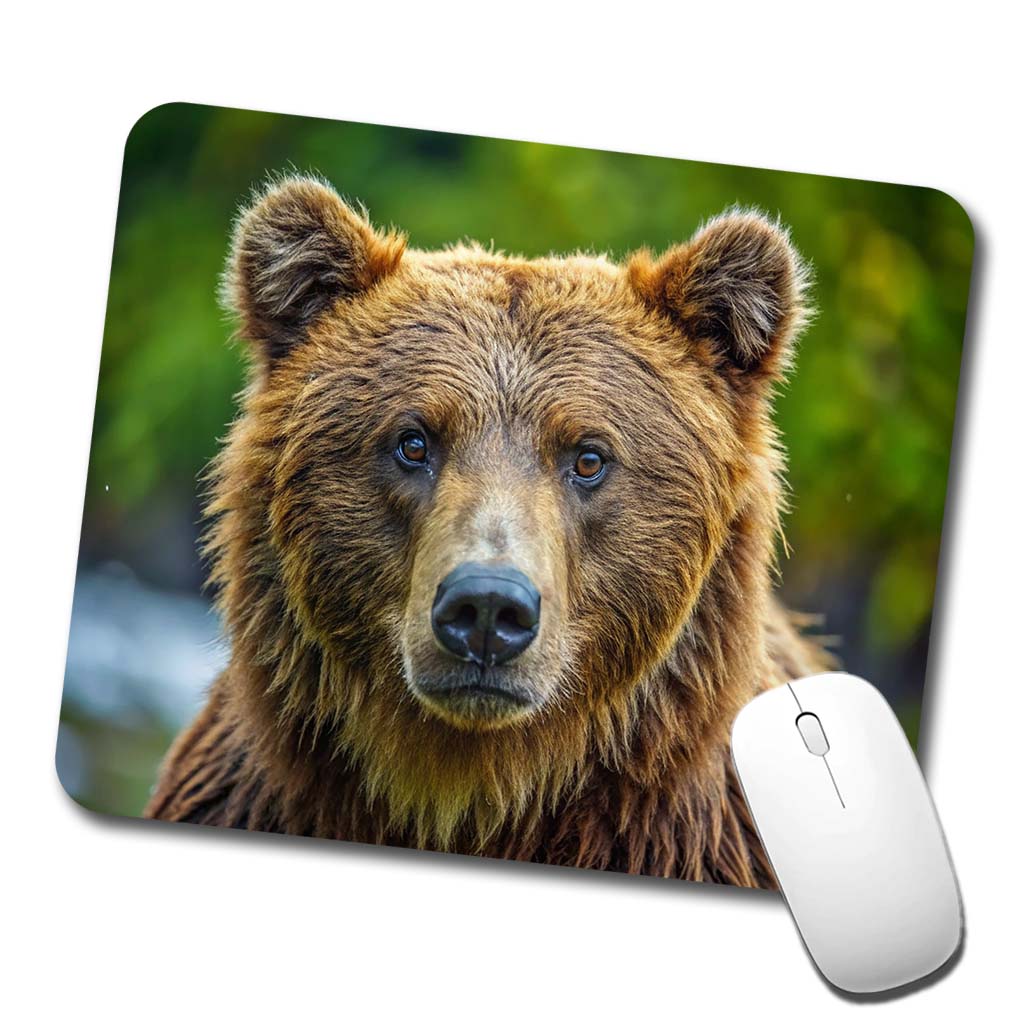 Brown Bear Low Profile Mouse Pad Mat