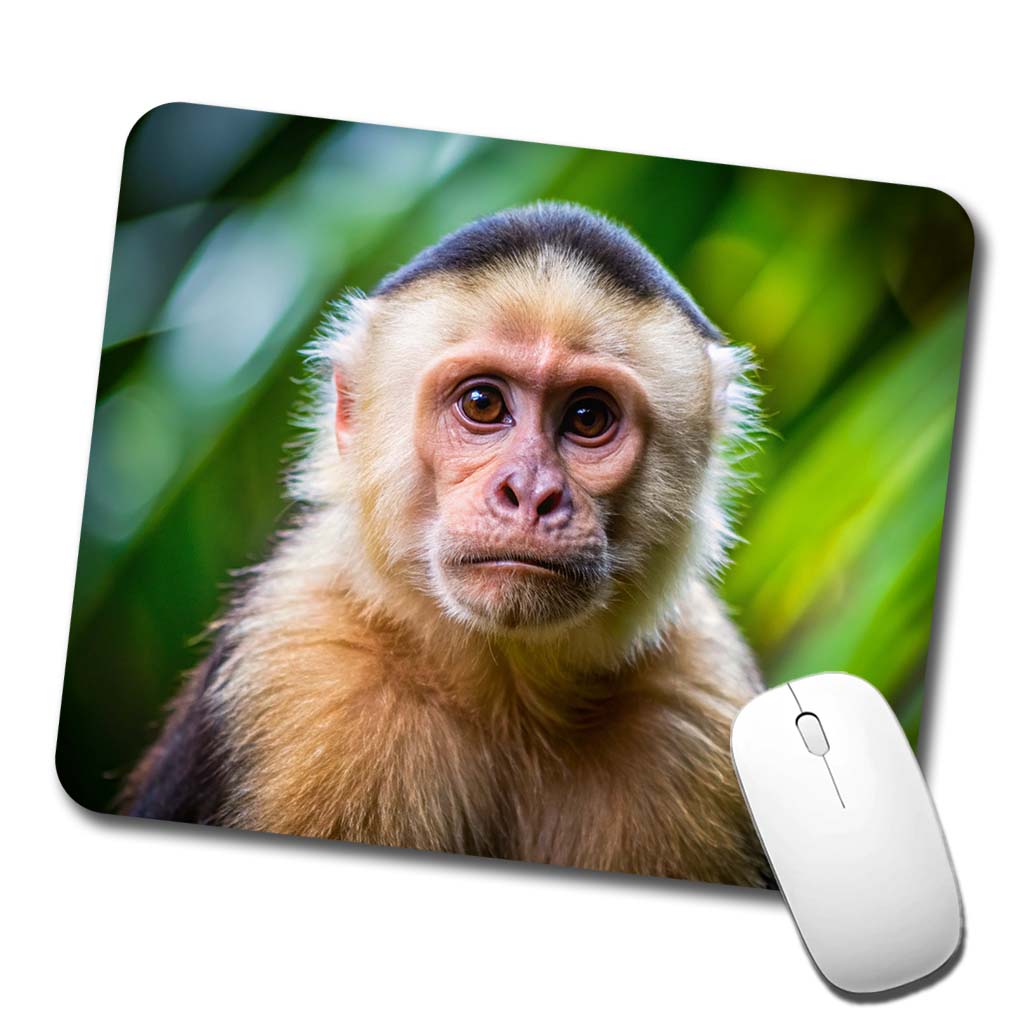 Capuchin Monkey Low Profile Mouse Pad Mat