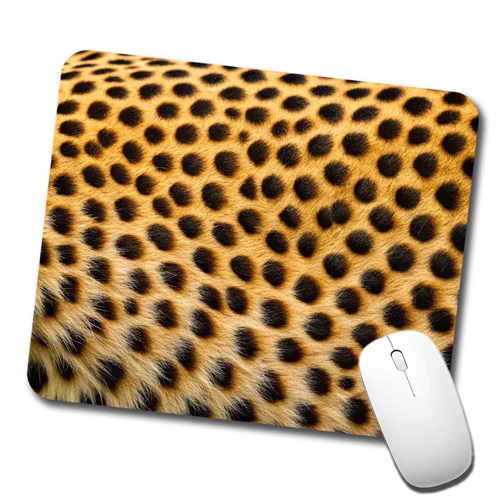 Cheetah Spots Fur Pattern Low Profile Mouse Pad Mat
