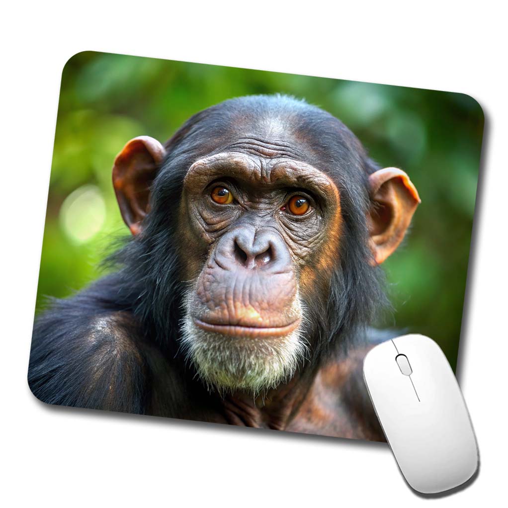 Chimpanzee Monkey Low Profile Mouse Pad Mat