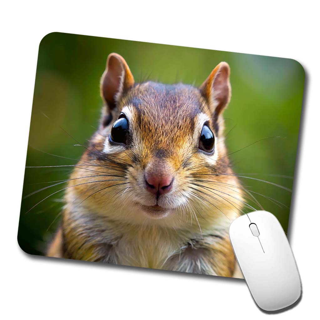 Chipmunk Face Low Profile Mouse Pad Mat
