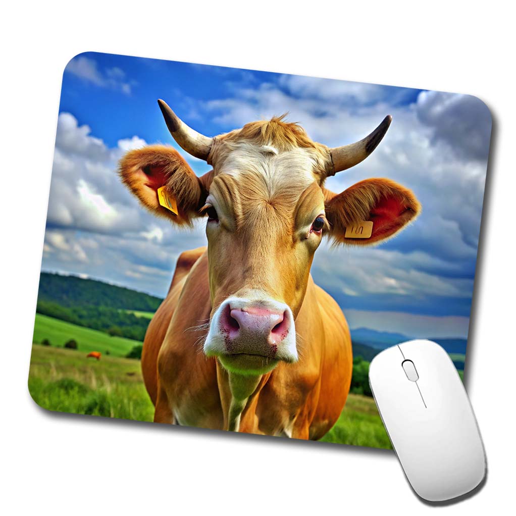 Cow Low Profile Mouse Pad Mat