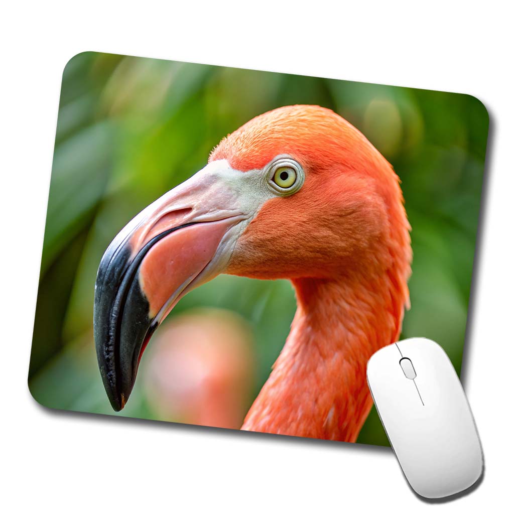 Flamingo Face Low Profile Mouse Pad Mat