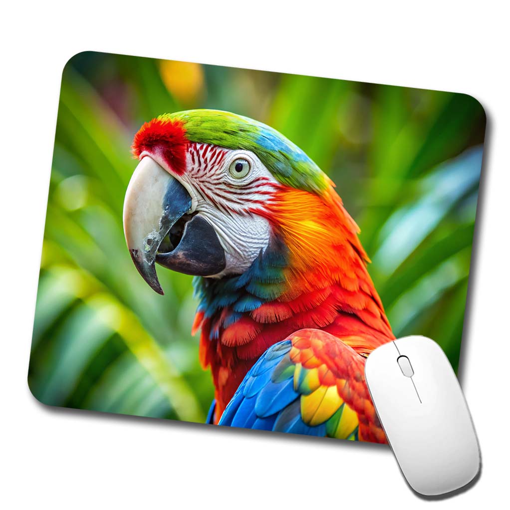 Macaw Parrot Bird Low Profile Mouse Pad Mat