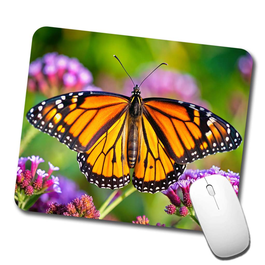 Monarch Butterfly Low Profile Mouse Pad Mat