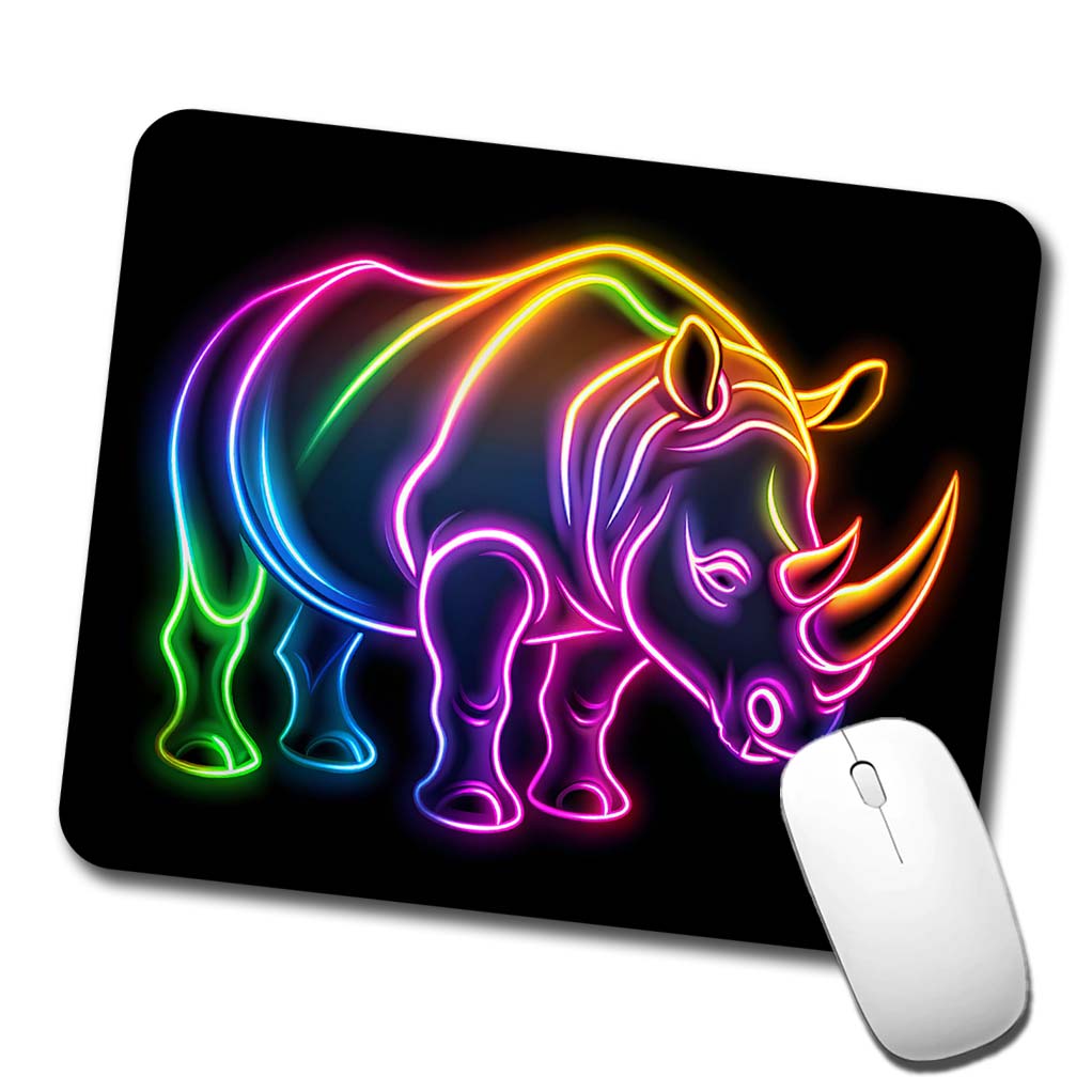 Neon Rhino Low Profile Mouse Pad Mat