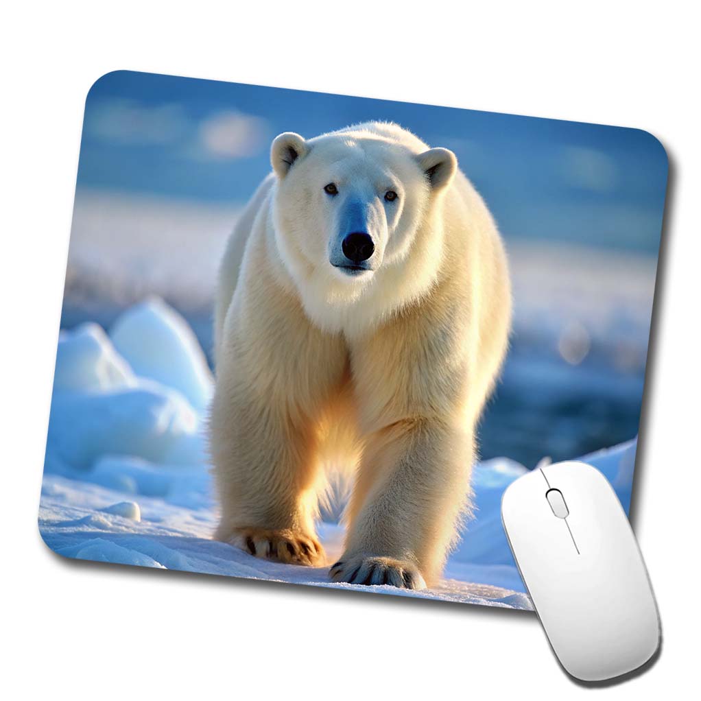 Polar Bear Low Profile Mouse Pad Mat