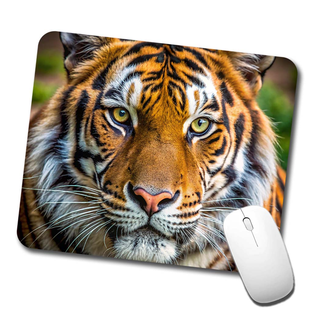 Tiger Face Low Profile Mouse Pad Mat