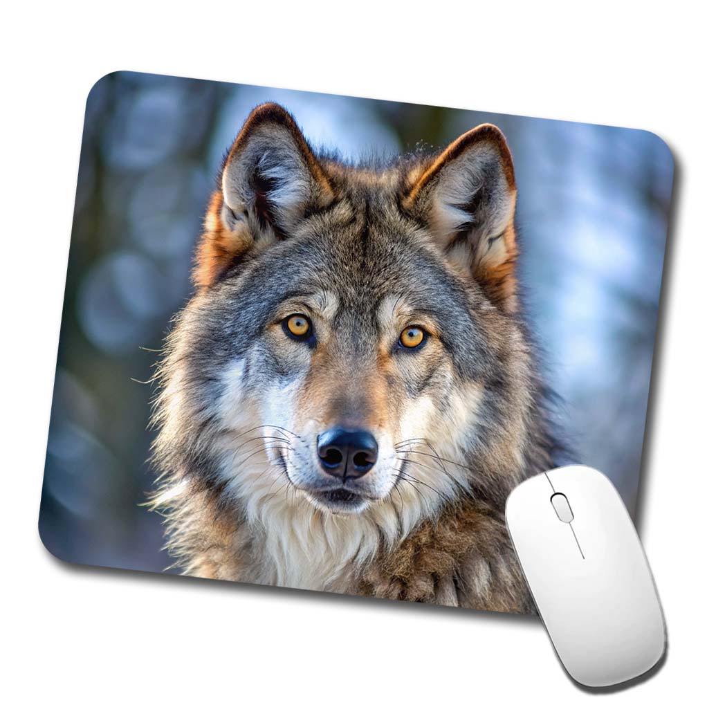 Wolf Low Profile Mouse Pad Mat