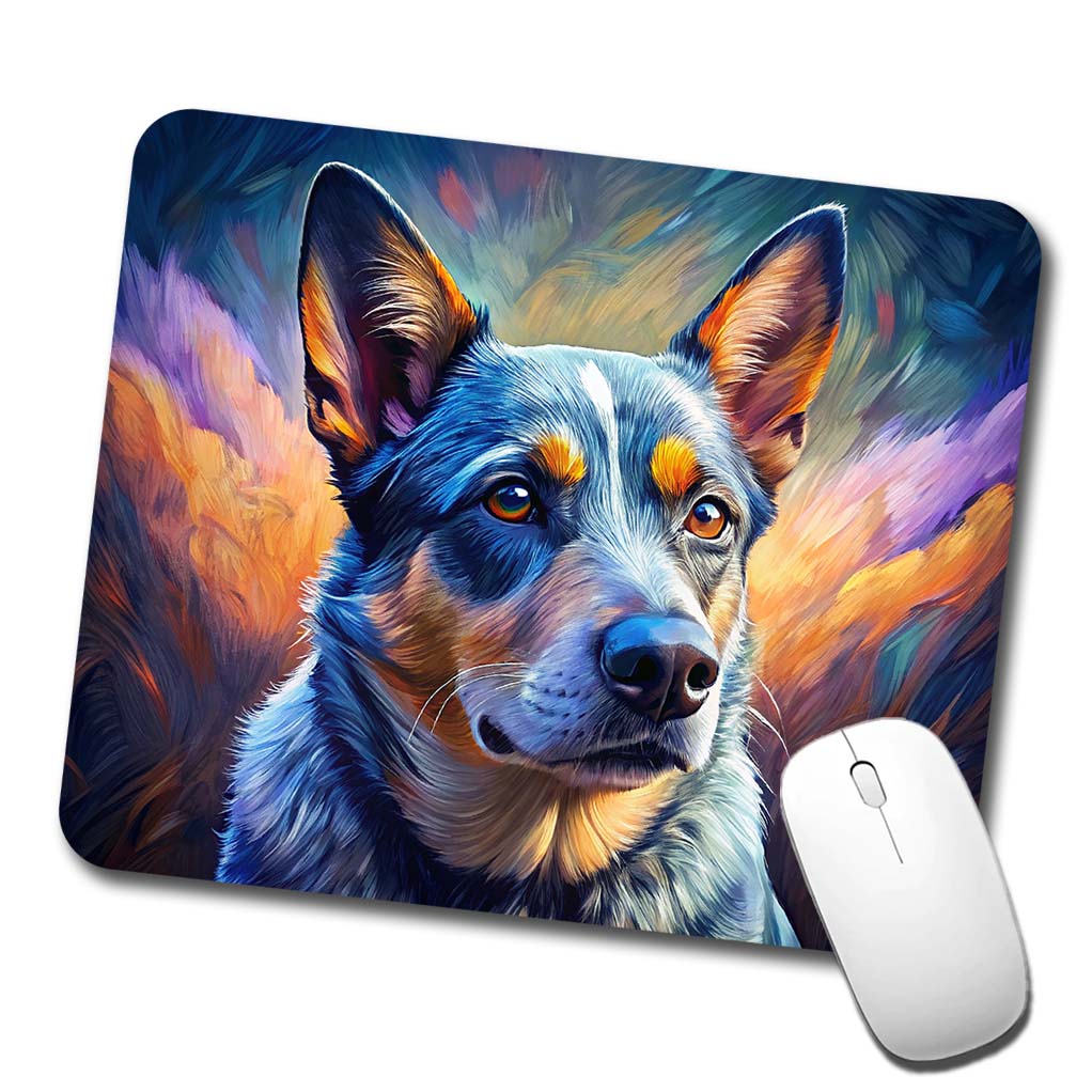 Australian Cattle Dog Pop Art Low Profile Mouse Pad Mat