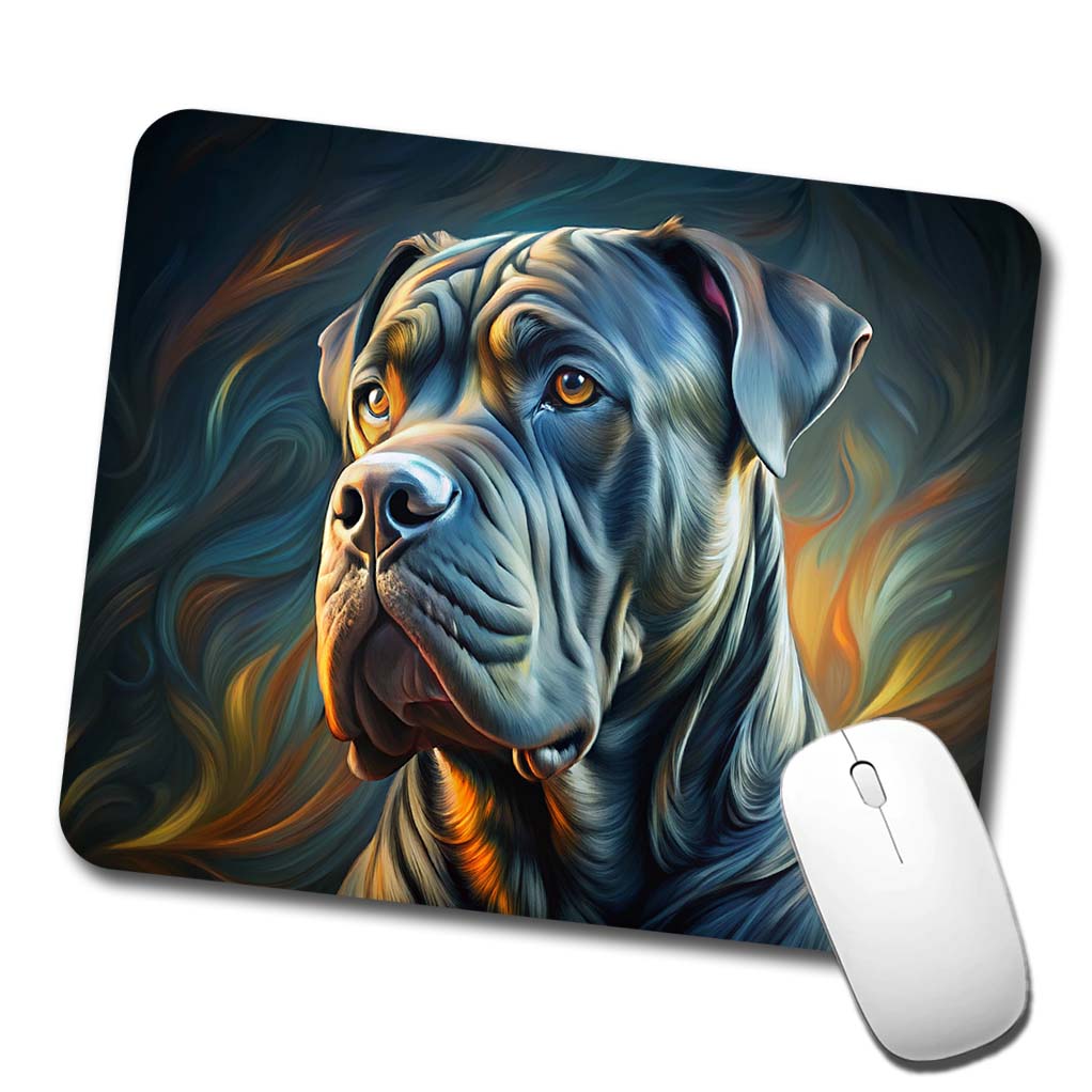 Cane Corso Dog Abstract Stylized Art Low Profile Mouse Pad Mat