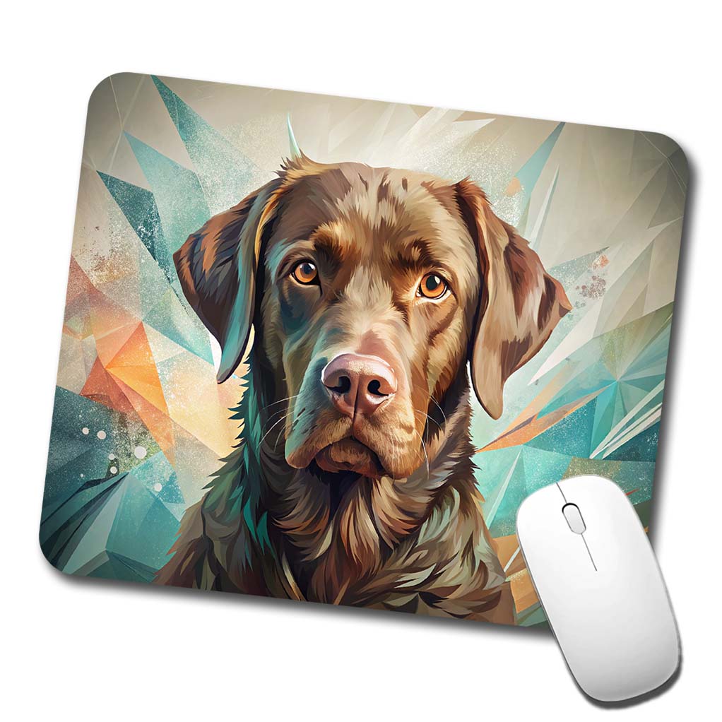 Chesapeake Bay Retriever Dog Contemporary Art Low Profile Mouse Pad Mat