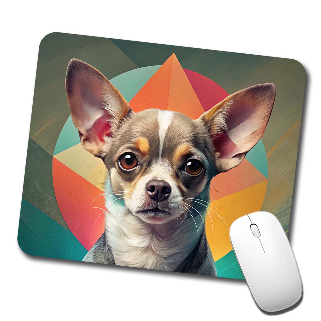 Chihuahua Dog Contemporary Art Low Profile Mouse Pad Mat