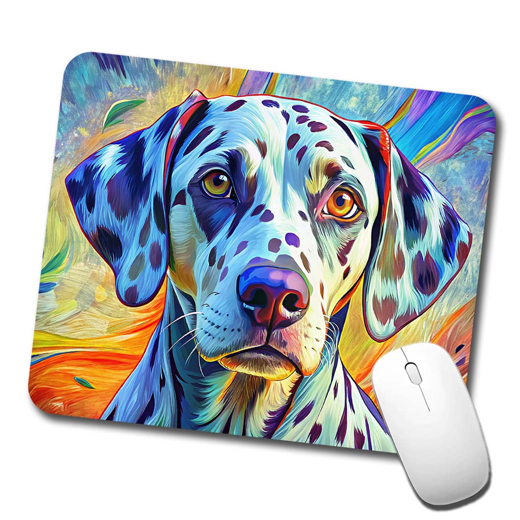 Dalmatian Dog Pop Art Low Profile Mouse Pad Mat