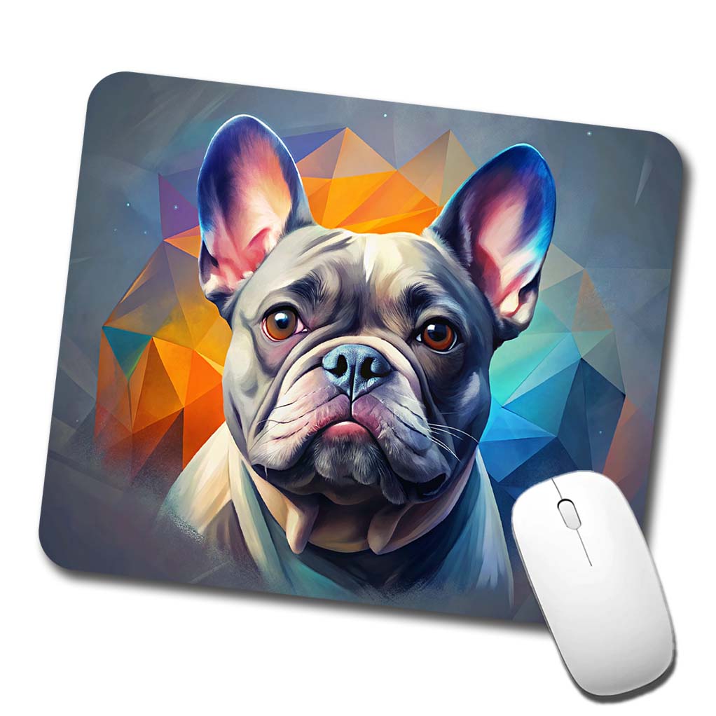 French Bulldog Frenchie Dog Contemporary Art Low Profile Mouse Pad Mat