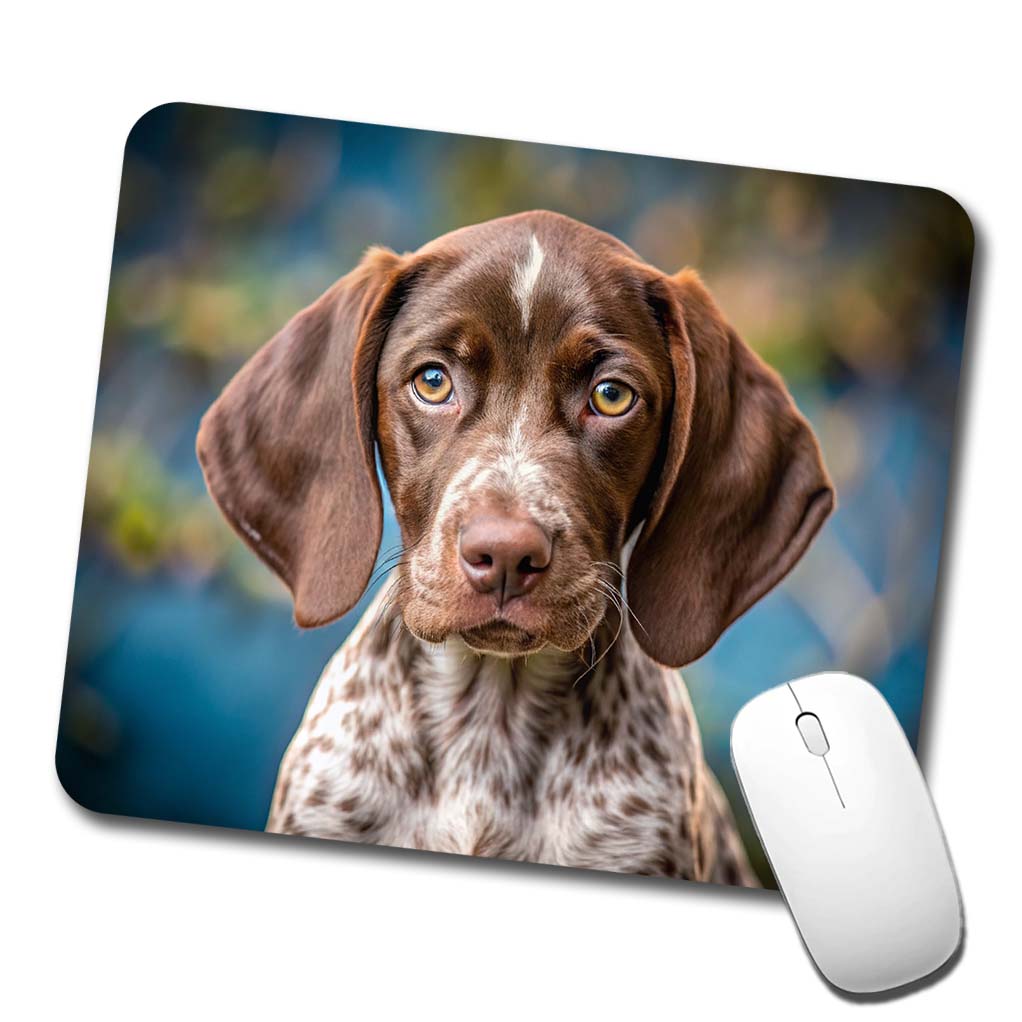German Shorthaired Pointer Dog Puppy Photo Low Profile Mouse Pad Mat