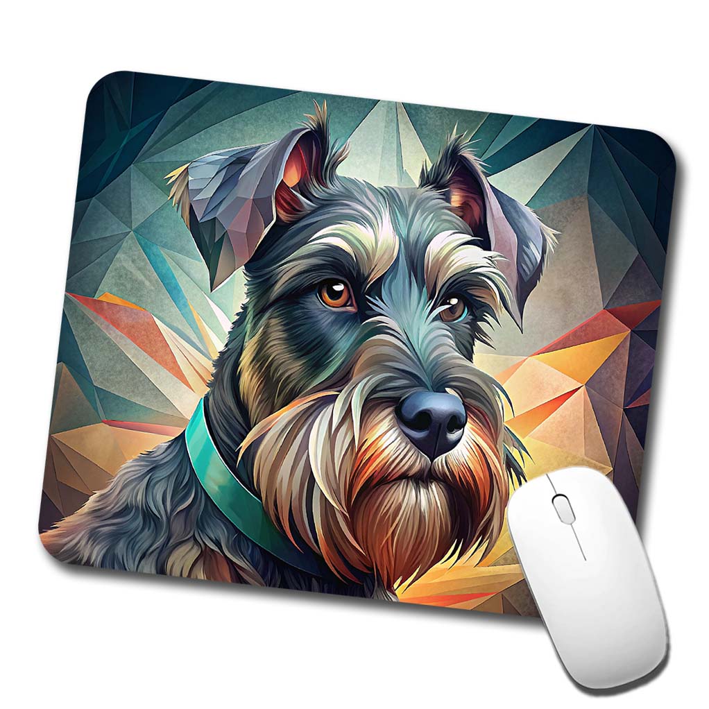 Giant Schnauzer Dog Contemporary Art Low Profile Mouse Pad Mat