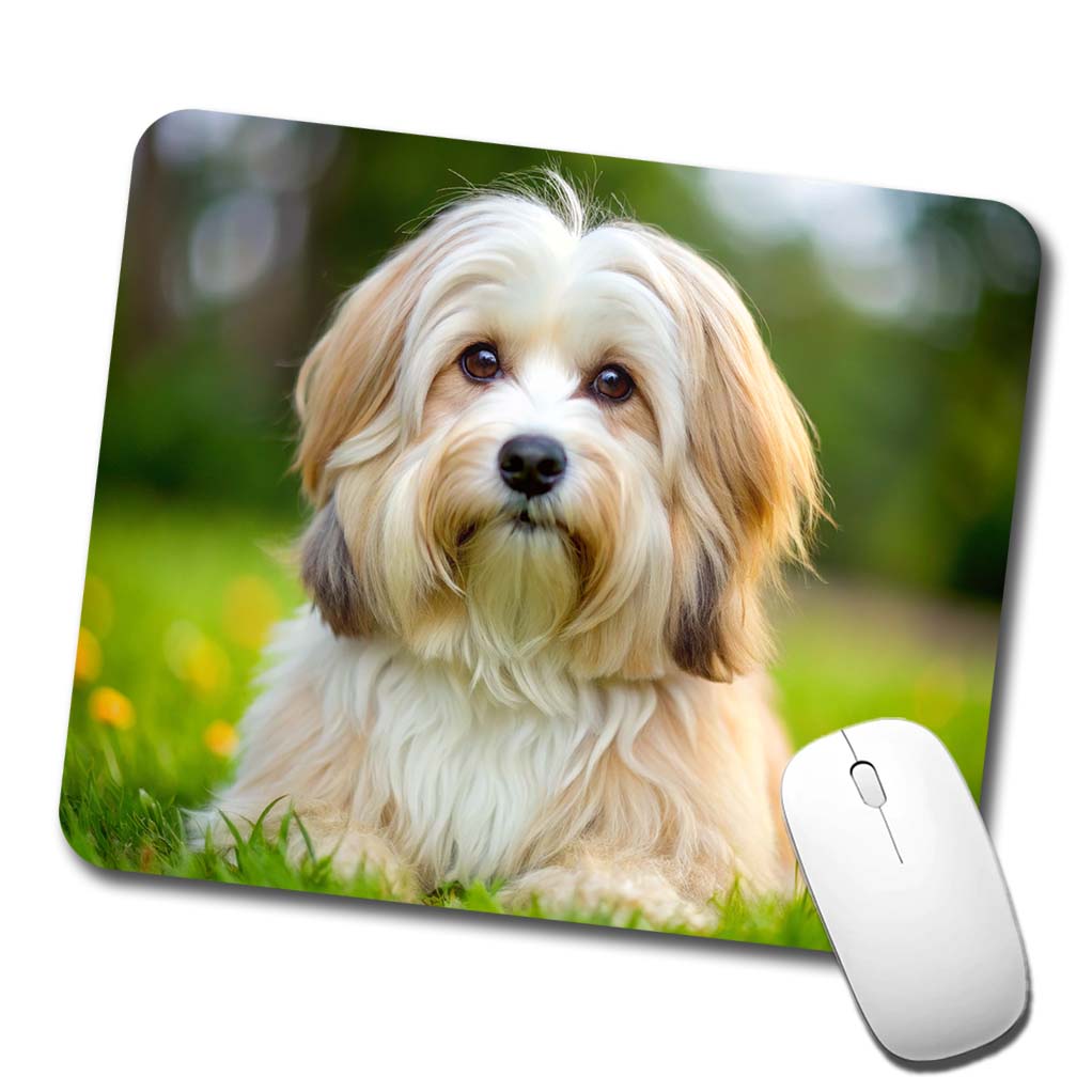 Havanese Dog Photo Low Profile Mouse Pad Mat