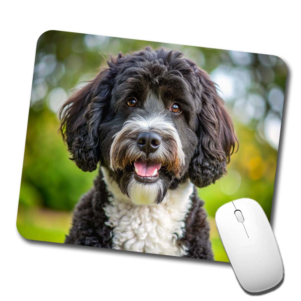 Portuguese Water Dog Photo Low Profile Mouse Pad Mat