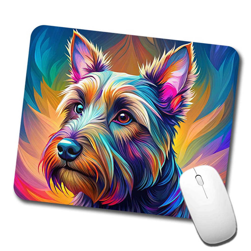 Scottish Terrier Dog Pop Art Low Profile Mouse Pad Mat