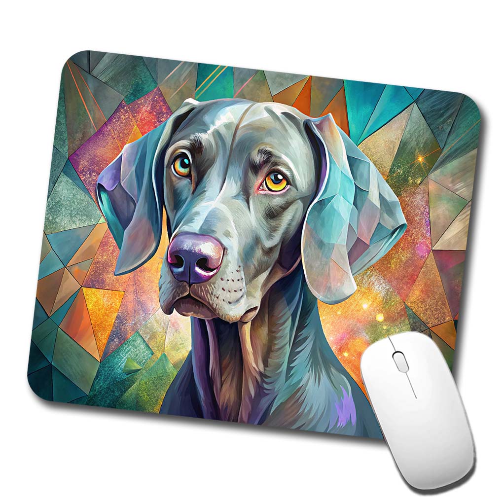 Weimaraner Dog Contemporary Art Low Profile Mouse Pad Mat