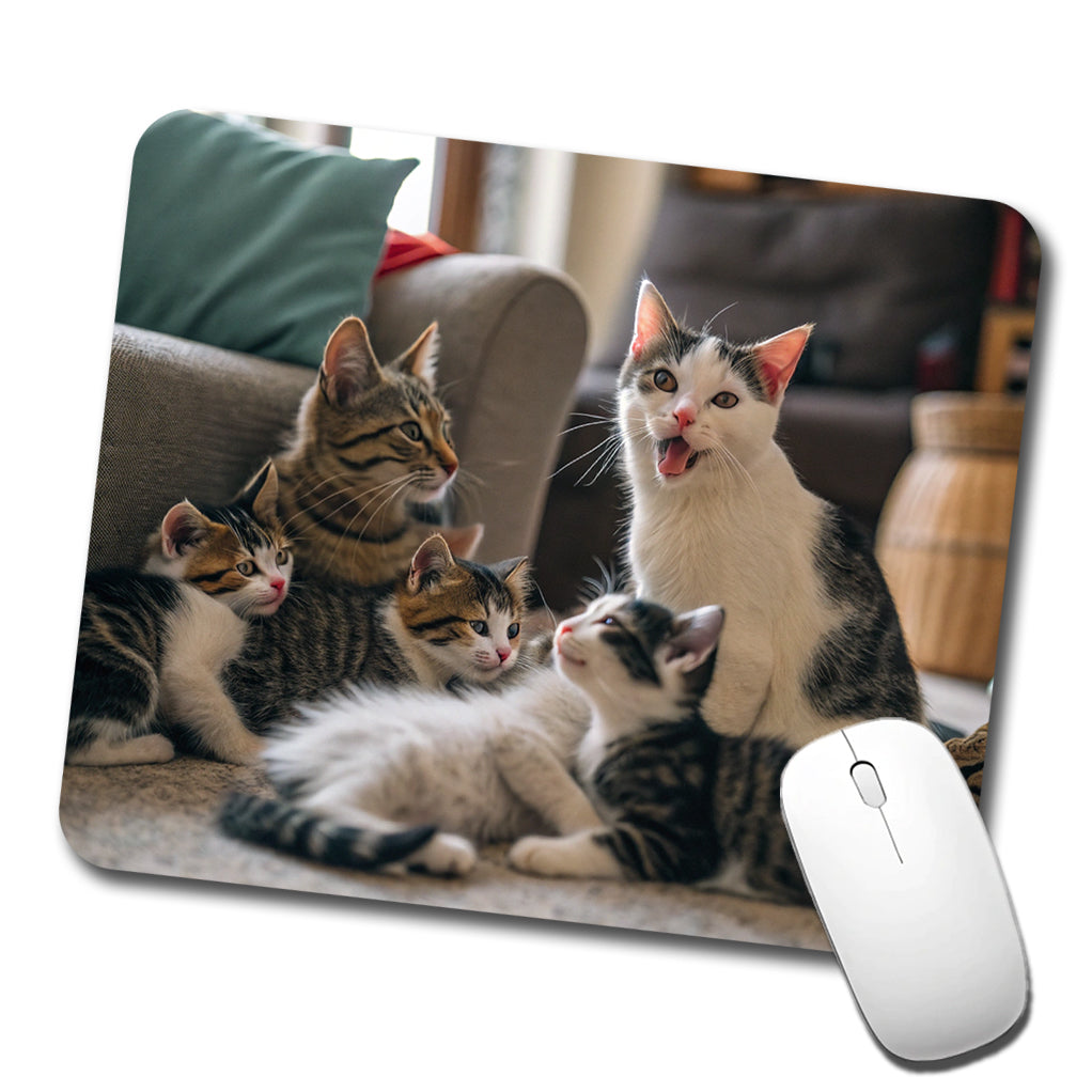 Bunch Of Cats Low Profile Mouse Pad Mat