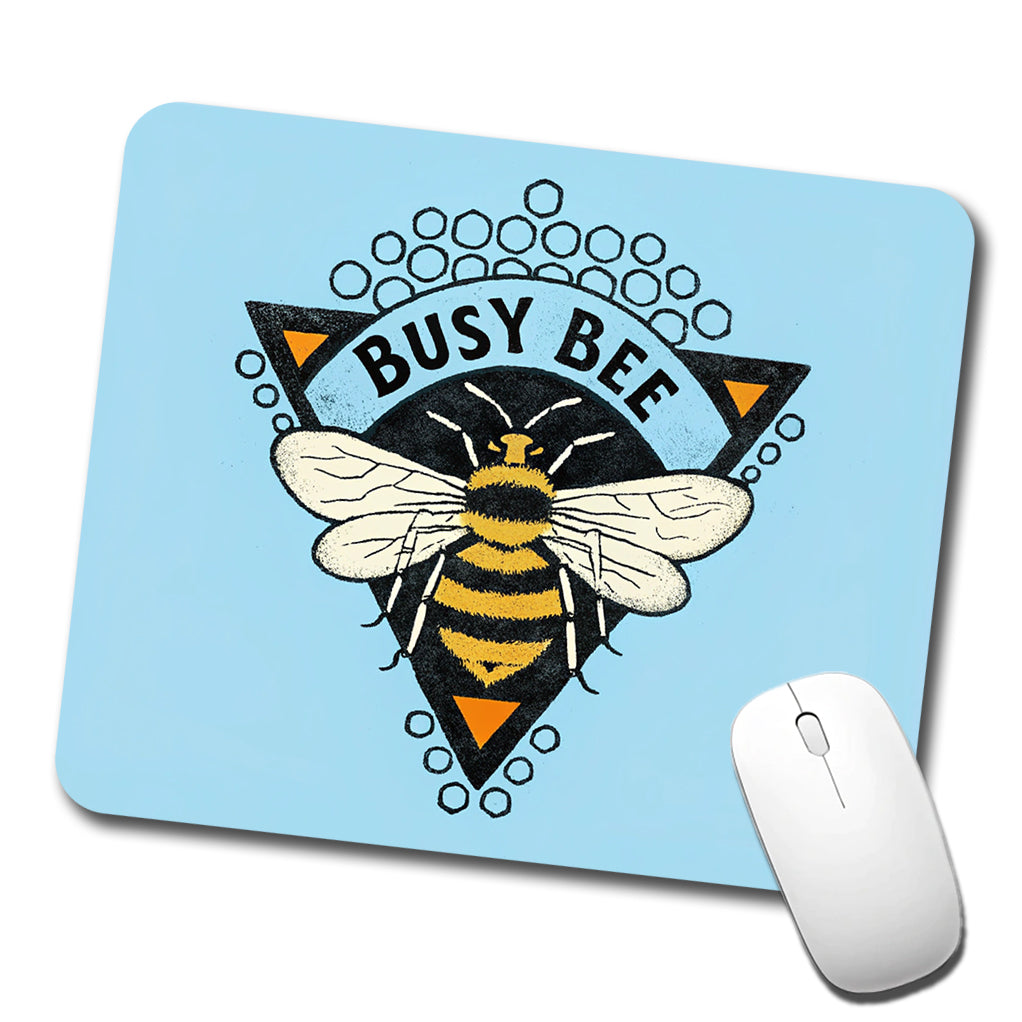 Busy Bee Blue Low Profile Mouse Pad Mat