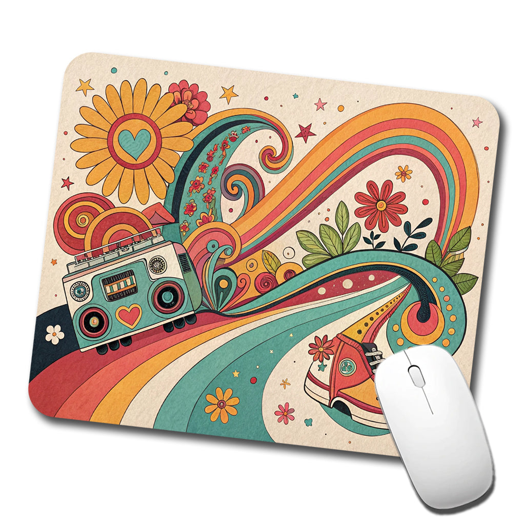 Groovy Design 70's Low Profile Mouse Pad Mat