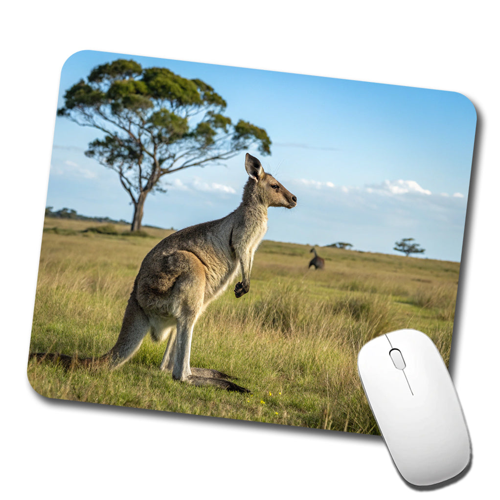 Kangaroo Australia Plain Low Profile Mouse Pad Mat