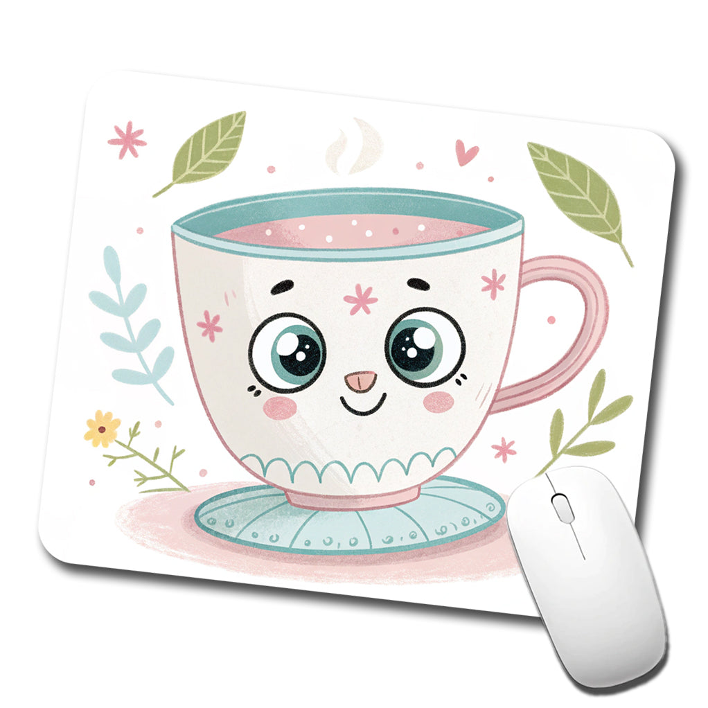 Kawaii Tea Cup Low Profile Mouse Pad Mat