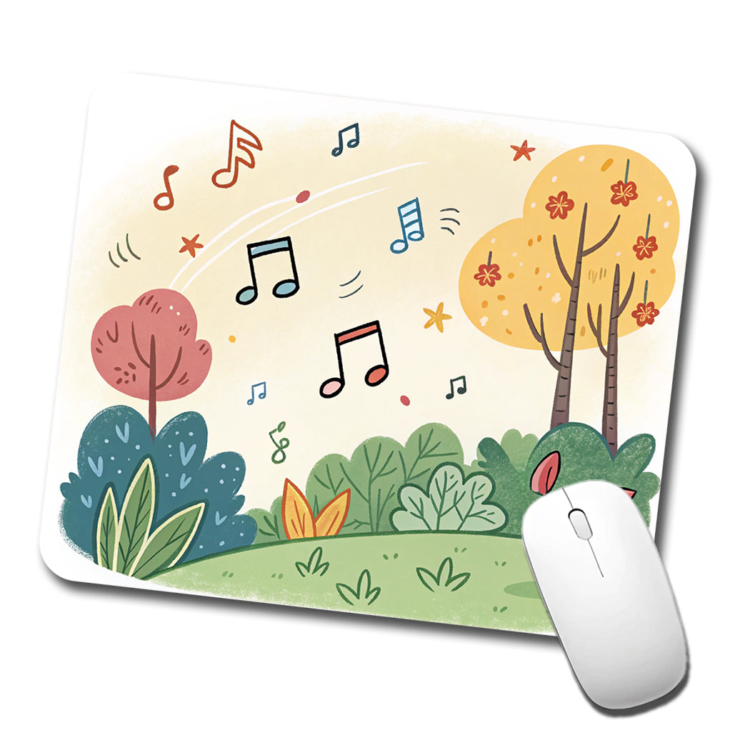 Music Notes Musical Musician Low Profile Mouse Pad Mat